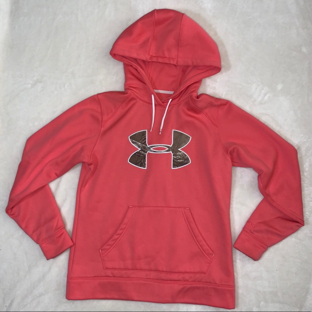 🌸Under Armor, Camo Symbol, Pink Hoodie🌸